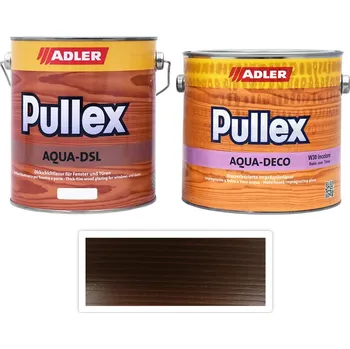 Lak na dřevo ADLER Sada - renovace dřevěných oken 2.5 l Dunkelbraun F008 - Venkovní barva na dřevo