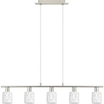 Eglo - LED Lustr na lanku MY CHOICE 5xE14/4W/230V chrom/bílá