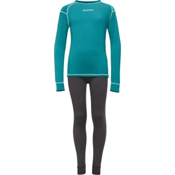 Set dětského termoprádla Dětský set funkčního prádla Klimatex PIKAO 134 Modrá, Černá, Bílá