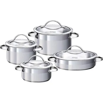 Hrnec Sada hrnců Pulpo (8 dílů), nerezová ocel
