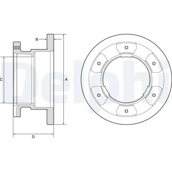 Brzdový kotouč Brzdový kotouč DELPHI BG9201
