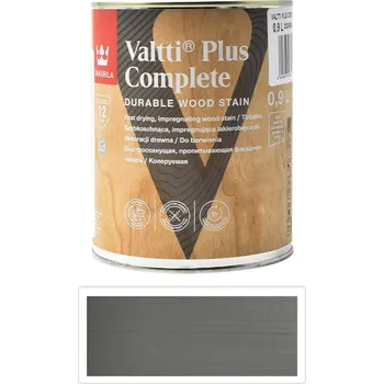 Lak na dřevo TIKKURILA Valtti Plus Complete - matná tenkovrstvá lazura 0.9 l Kivi 5083 - Venkovní barva na dřevo