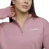 Dámská mikina GymBeam Agile 1/2 Zip Woodrose, S