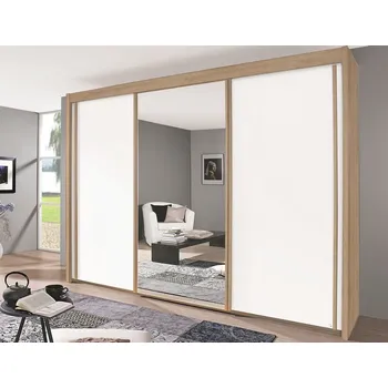 Šatní skříň ASKO - NÁBYTEK Imperial 250 cm Dub sonoma/bílá