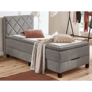 Postel ASKO - NÁBYTEK Jeff 100x200 cm šedá