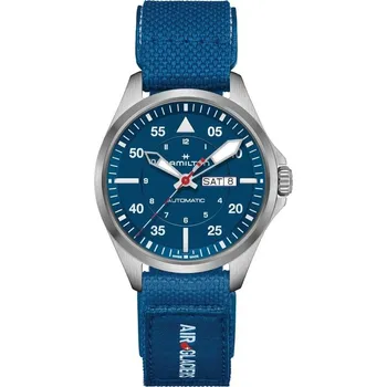 Hodinky HAMILTON: Khaki Aviation Pilot Day Date Air Glaciers Edition (H64655941)