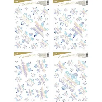 Vánoční dekorace MFP okenní fólie vánoce hologram VA030 30x42cm 8886510