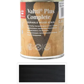 barva a nátěr na dřevo TIKKURILA Valtti Plus Complete - matná tenkovrstvá lazura 0.9 l Kuusi 5079 - Venkovní barva na dřevo