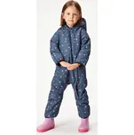 Batolecí zimní kombinéza Polar, Černá, Květiny Velikost: 86/92