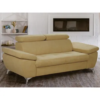 Sedací souprava Trojsedák Gisele, žlutá látka