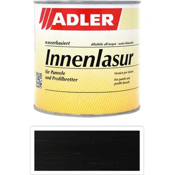 barva a nátěr na dřevo ADLER Innenlasur - vodou ředitelná lazura na dřevo pro interiéry 0.75 l Black Jack LW 12/5 - Barva na dřevo do interiéru