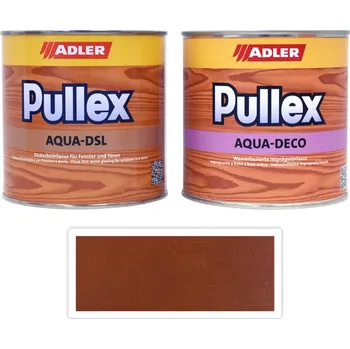 Lak na dřevo ADLER Sada - renovace dřevěných oken SLAVONA 0.75 l Wine - Venkovní barva na dřevo