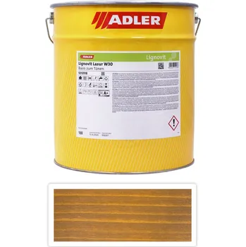 Lak na dřevo ADLER Lignovit Lasur - vodou ředitelná lazura na dřevo v exteriéru 18 l Borovice - Venkovní barva na dřevo