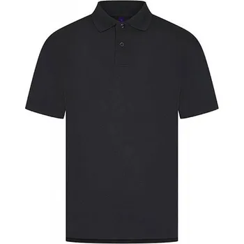 Pánské tričko Henbury Pánská polokošile Coolplus z piké úpletu Barva: modrá námořní, Velikost: XXS W475