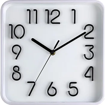Hodiny hodiny nástěnné 25,3x25,3cm,3D ciferník,PH,sklo,kov BÍ M.A.T. GROUP