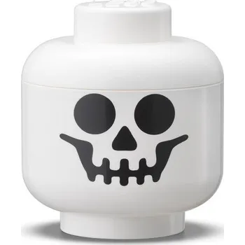 Dětsný nábytek Úložný box LEGO úložná hlava (mini) - kostlivec