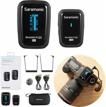 Mikrofon Mikrofon Saramonic Sada bezdrátového přenosu zvuku Saramonic Blink500 ProX Q1 (RX + TX)