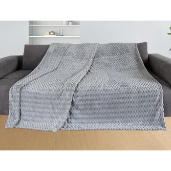 deka Deka Cashmere touch Big Dots 150x200 cm, stříbrná