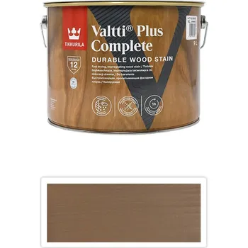 Lak na dřevo TIKKURILA Valtti Plus Complete - matná tenkovrstvá lazura 9 l Sora 5063 - Venkovní barva na dřevo