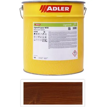 Lak na dřevo ADLER Lignovit Lasur - vodou ředitelná lazura na dřevo v exteriéru 18 l Teak 53140 - Venkovní barva na dřevo