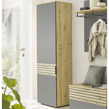 Šatní skříň Předsíňová šatní skříň Milan, dub artisan/šedá