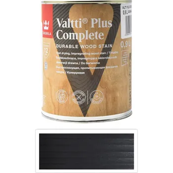 Lak na dřevo TIKKURILA Valtti Plus Complete - matná tenkovrstvá lazura 0.9 l Kataja 5078 - Venkovní barva na dřevo