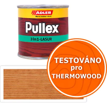 barva a nátěr na dřevo ADLER Pullex 3in1 Lasur - tenkovrstvá impregnační lazura 0.075 l Modřín 4435050045 - vzorek - Venkovní barva na dřevo