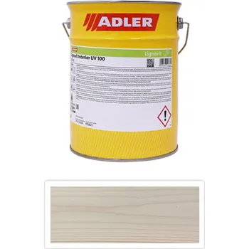 Lak na dřevo ADLER Lignovit Interior UV 100 - vodou ředitelná lazura na dřevo pro interiéry 4 l Grossglockner - Barva na dřevo do interiéru