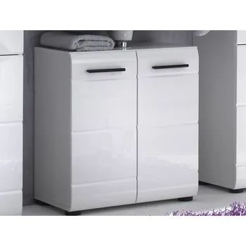 Koupelnový nábytek Koupelnová skříňka pod umyvadlo Skin, lesklá bílá