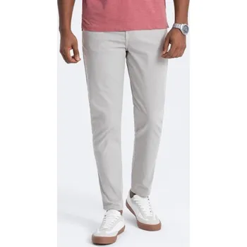 Pánské kalhoty Ombre Clothing Jedinečné šedé pánské kalhoty V2 PACP-0151