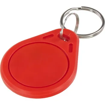 Auto elektroinstalace Čipový přívěšek RFID pro přístupové a zabezpečovací systémy 13,56MHz, červený