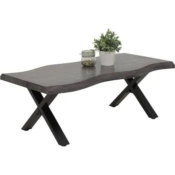 Konferenční stolek Konferenční stolek Gerd, tmavě šedý dub, optika masivu