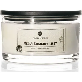 Svíčka Kimmy Candles sójová svíčka Med & Tabákové listy 400 g