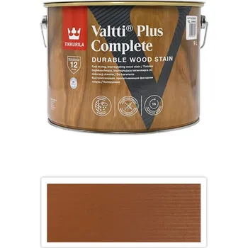 barva a nátěr na dřevo TIKKURILA Valtti Plus Complete - matná tenkovrstvá lazura 9 l Vahvero 5053 - Venkovní barva na dřevo