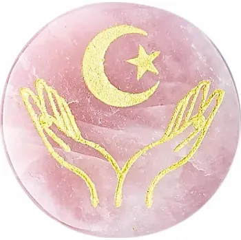 Růženín tácek Ruce, měsíc a hvězda - dekorace cca 5,5 cm