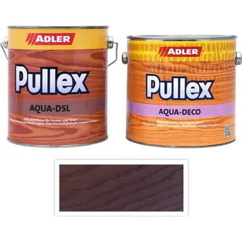 Lak na dřevo ADLER Sada - renovace dřevěných oken SLAVONA 2.5 l Tabaco - Venkovní barva na dřevo