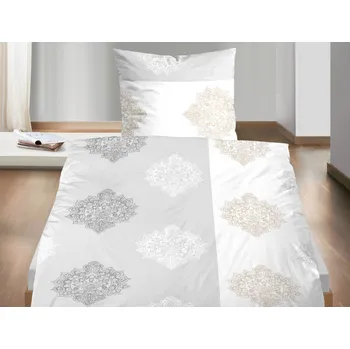 Povlečení Biber povlečení Alterna, šedé s ornamenty