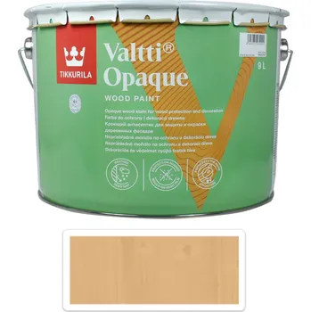 Lak na dřevo TIKKURILA Valtti Opaque - polomatná krycí barva na dřevo 9 l Q127 - Venkovní barva na dřevo