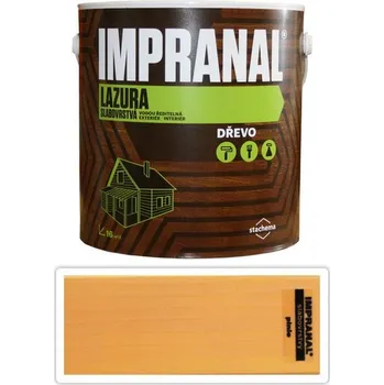 barva a nátěr na dřevo Impranal Lazura Slabovrstvá 2.5l Pinie - Venkovní barva na dřevo