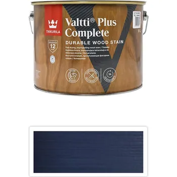 Lak na dřevo TIKKURILA Valtti Plus Complete - matná tenkovrstvá lazura 9 l Ilta 5085 - Venkovní barva na dřevo