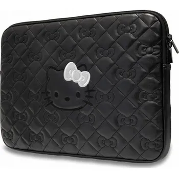 brašna na notebook Case Sourcing Hello Kitty Sleeve HKCSZPEKHBPK 14 černá/černá Zip PU prošívané mašle
