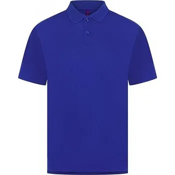 Pánské tričko Henbury Pánská polokošile Coolplus z piké úpletu Barva: modrá královská, Velikost: 4XL W475