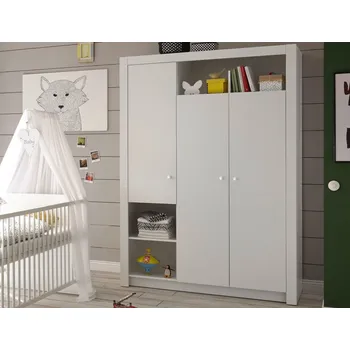 Šatní skříň Šatní skříň Paula, 137 cm, bílá