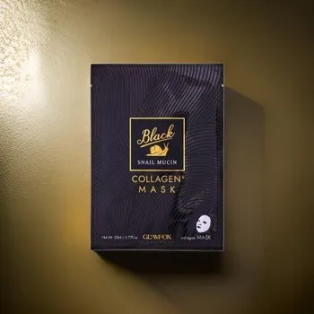 Pleťová maska GLAMFOX Black Snail Mucin Collagen Mask