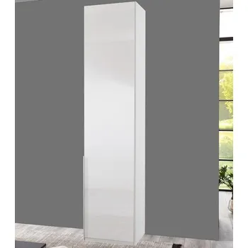 Šatní skříň Šatní skříň New York D, 45 cm, bílá/bílý lesk