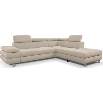 Obývací pokoj Sedací souprava CONTI NEW | 276x226 cm | PRAVÁ | rozkládací + úložný prostor | VÝBĚR TKANIN