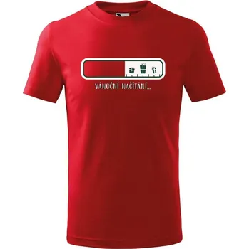 Chlapecké tričko DOBRÝ TRIKO Dětské tričko s potiskem Načítání vánoc Velikost: 158/12 let, Barva: Červená