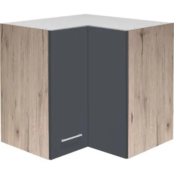 Kuchyňská skříňka Horní rohová kuchyňská skříňka Tiago, dub san remo/šedá, šířka 60 cm
