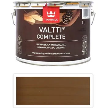 Lak na dřevo TIKKURILA Valtti Complete - tenkovrstvá lazura 9 l Ruoko 5070 - Venkovní barva na dřevo