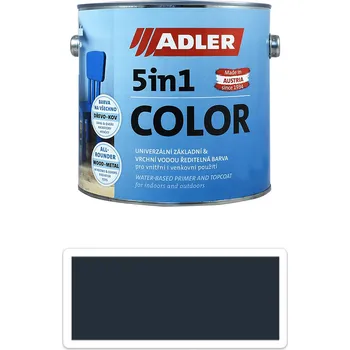 Lak na dřevo ADLER 5in1 Color - univerzální vodou ředitelná barva 2.5 l Anthrazitgrau / Antracitově šedá RAL 7016 - Venkovní barva na dřevo